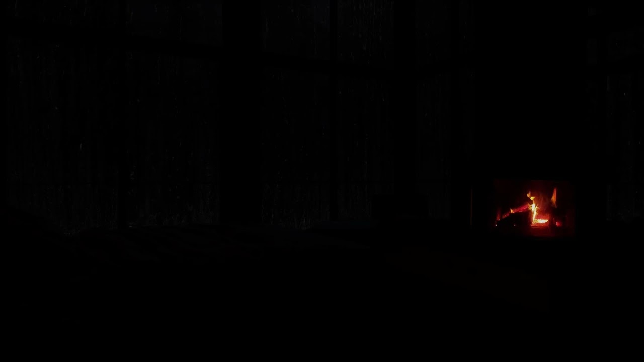 No Ads 🔥 Thunder Crashes on a Rustic Tin Roof Cabin – Cozy Hearth Light & Rain-Soaked Forest Night