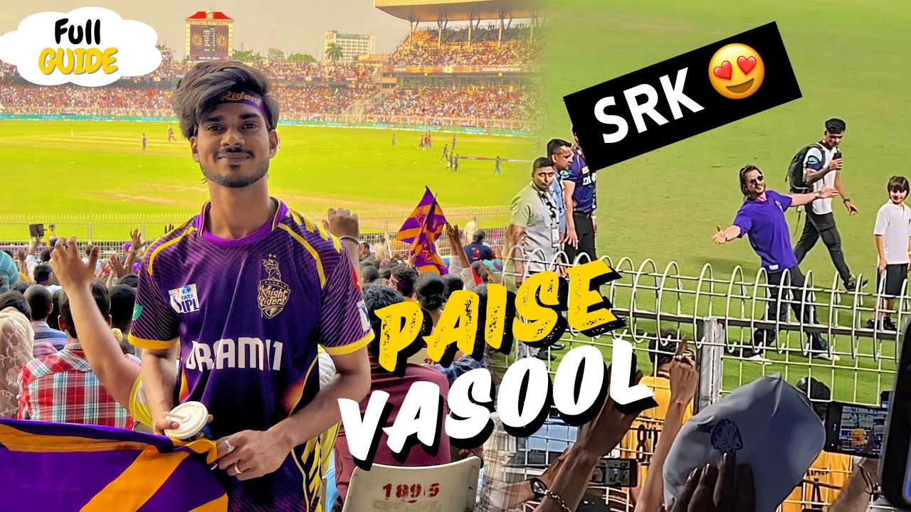 Paise Vasool Match 😍 At Eden Garden Vlog [ Full Guide ]  / Kolkata Vs Lucknow Match