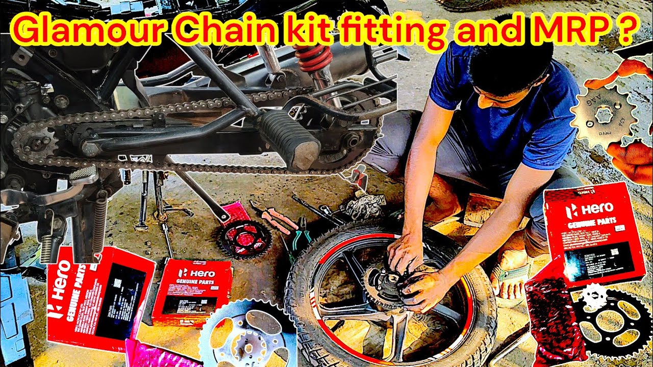🤔🤔how to change Glamour chain kit (Bengali language)| and price MRP ??