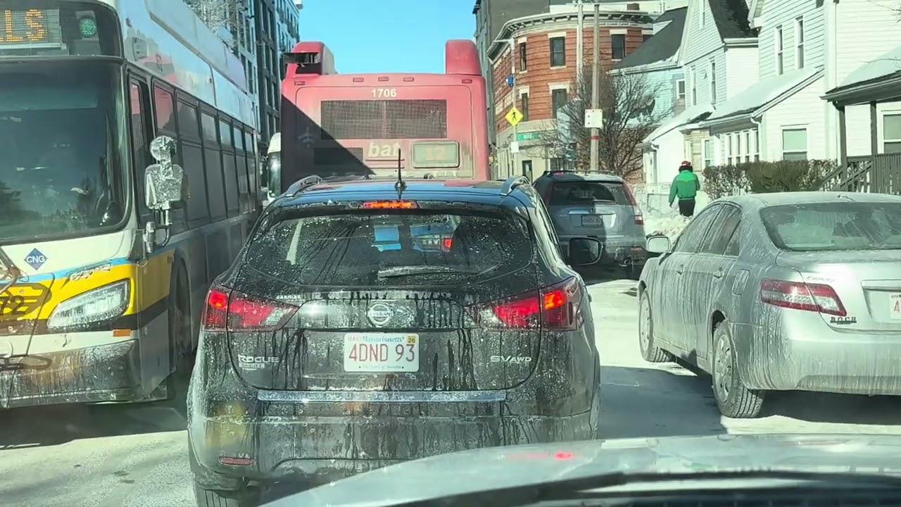 Nieves en la ciudad de Boston 