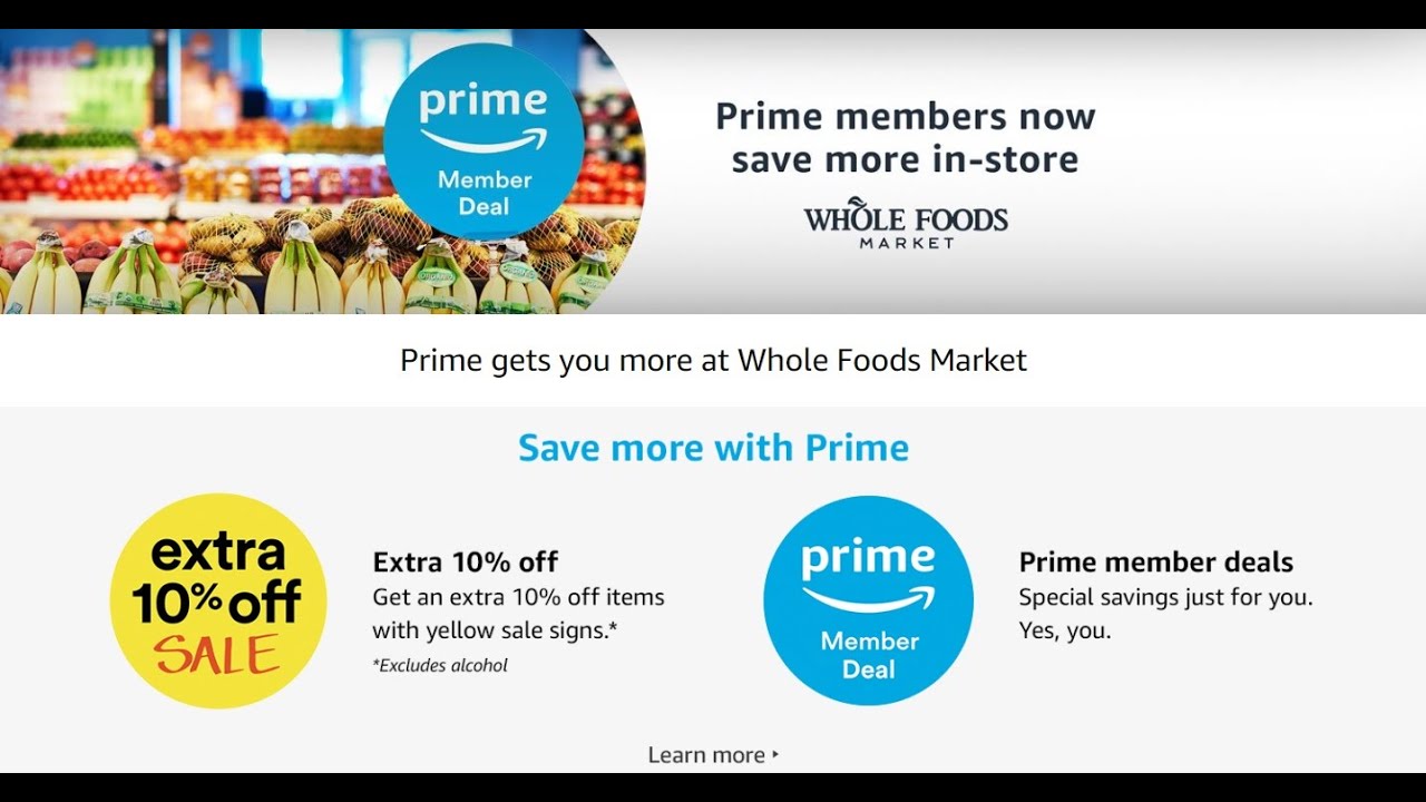 Как использовать скидку Amazon Prime на цельные продукты