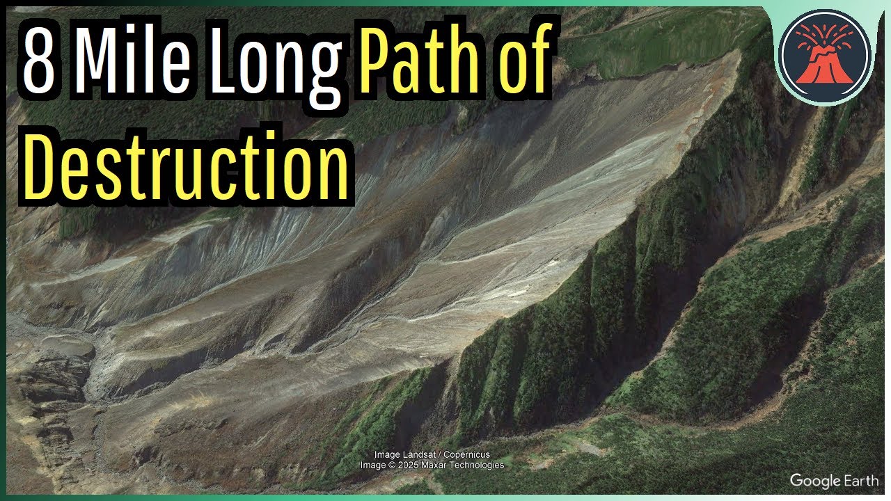 Mount Ontake's Massive Landslide; 8 Mile Long Path of Destruction