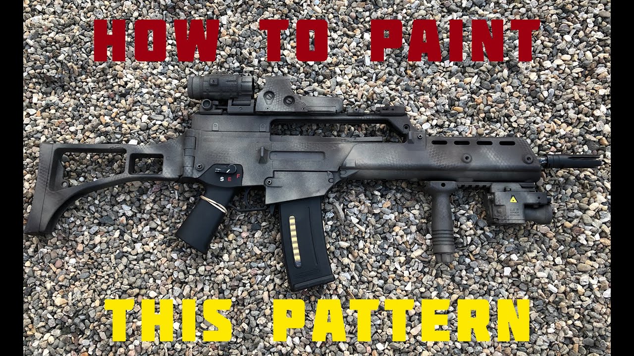 Custom Airsoft Paint job - gun transformation - Custom g36