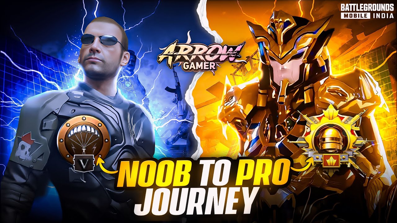 NOOB TO PRO JOURNEY / BGMI / PUBG / Arrow Gamer