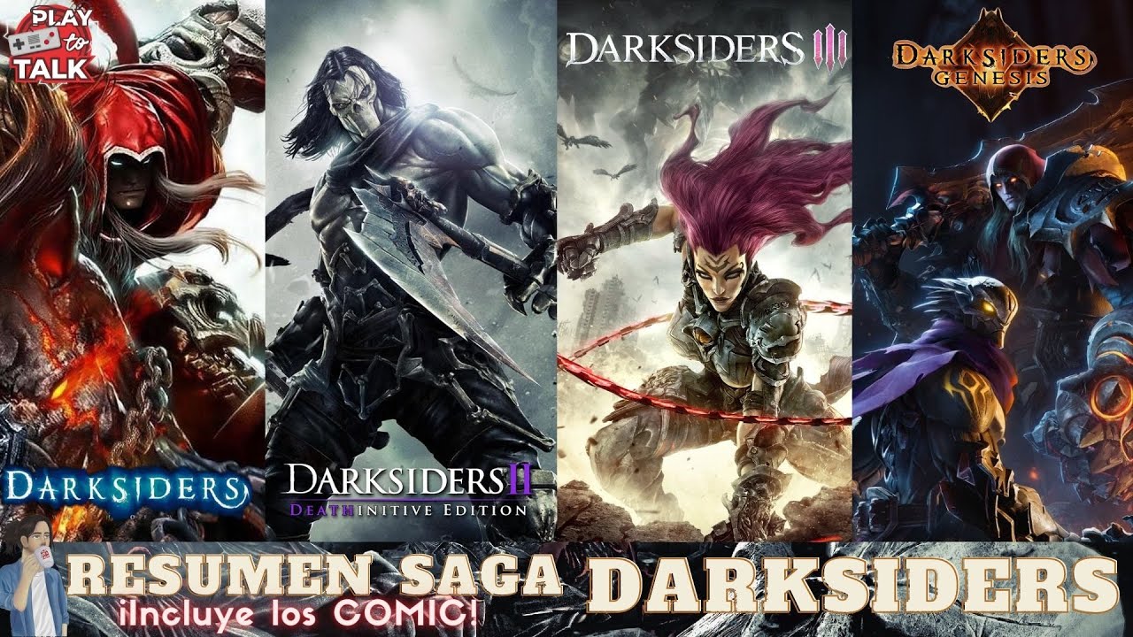 DARKSIDERS TODA la HISTORIA RESUMIDA en orden CRONOLOGICO (Incluye los COMICS)