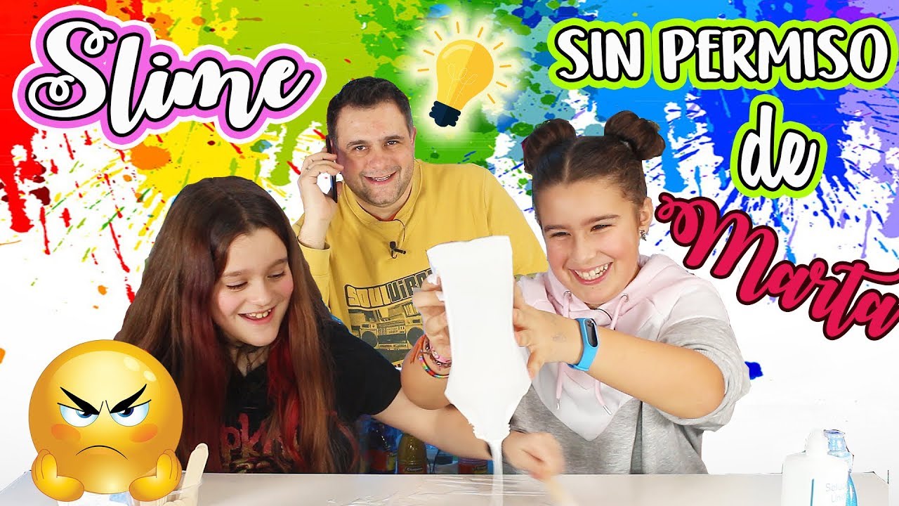 Haciendo SLIME sin Permiso |  Hacemos Slime a escondidas de Marta  | Slime Prank !