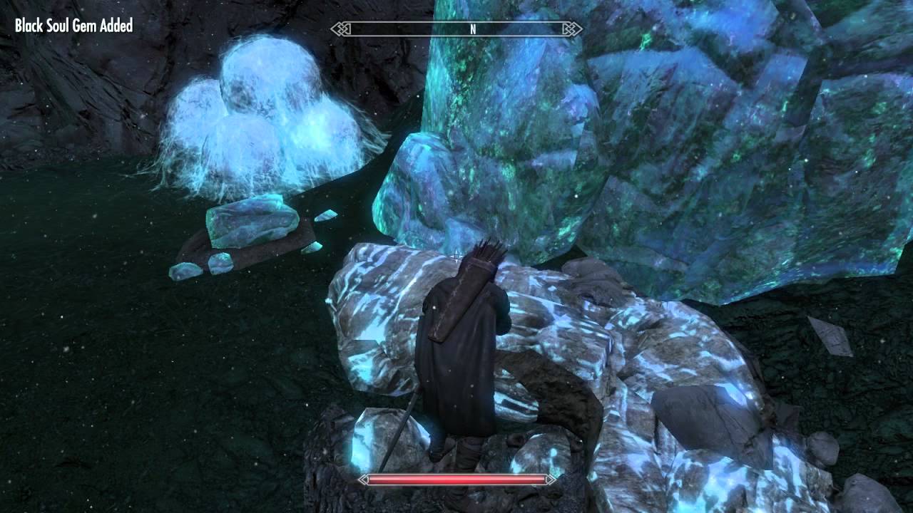 Skyrim How to find lots of soul gems (with mining geode vein)