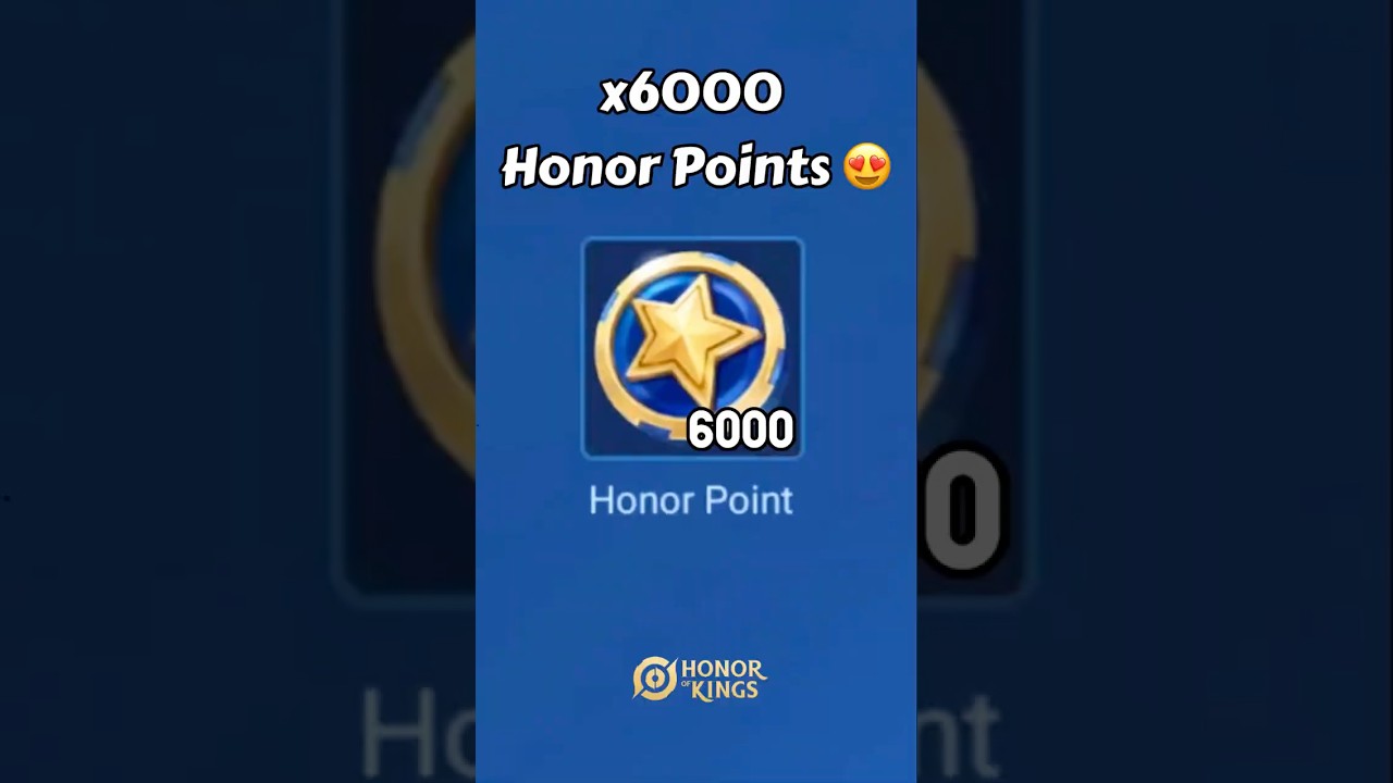 FREE Way To Obtain x6000 Honor Points! #honorofkings #hok #hokstudio