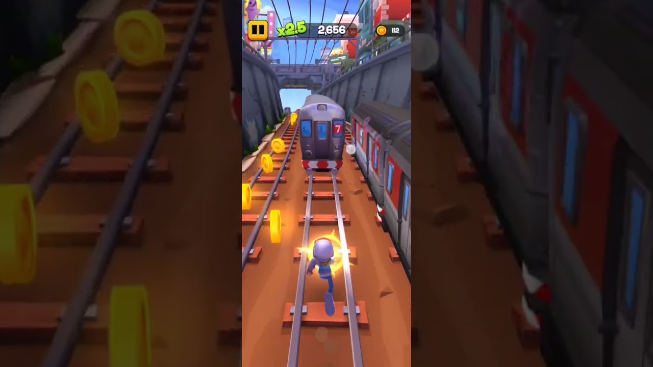 Playing a different game of subway surfers Subway Surfers City That is a game about running 