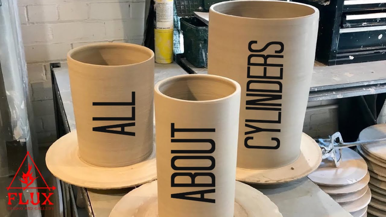 Learning How to Throw Cylinders on the Pottery Wheel Using 1.5 pounds of Clay