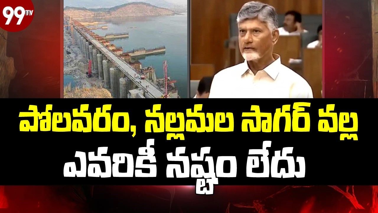 పోలవరం, నల్లమల సాగర్ వల్ల ఎవరికీ నష్టం లేదు! | CM Chandrababu Naidu | Nallamala Sagar | 99TV