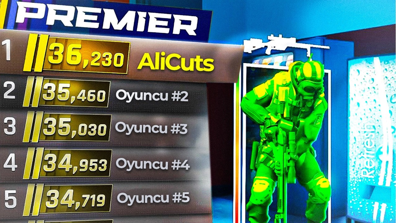 CS2'de HİLE ile PREMİER DÜNYA 307.Sİ OLDUM ! - CS2 Hile