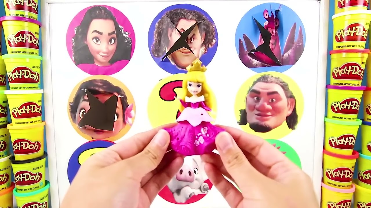 Juego de girar la rueda Moana de Disney con Skye de Paw Patrol, Maui, Sorpresa Emoji