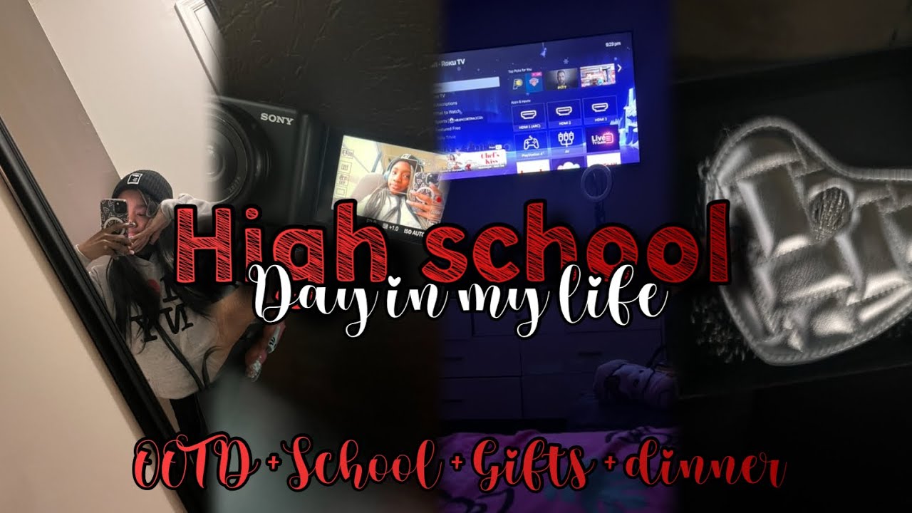 High school Day in my life| OOTD + School + Gifts + dinner