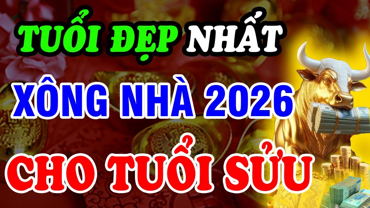 Chọn Tuổi Đẹp Xông Đất - Xông Nhà Năm 2026, Cho Gia Chủ Tuổi Sửu: Giàu Có, Hanh Thông Mọi Bề!