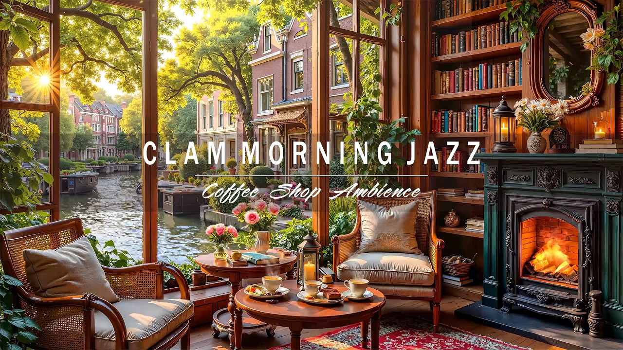 Soft February Jazz Music for Work, Study ⛄ Relaxing Morning Jazz at Outdoor Coffee Shop Ambience