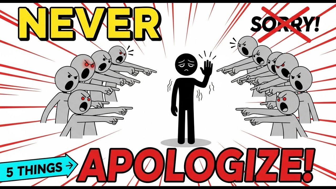 Stop Apologizing! 5 Things That Make You Look Weak (Psychology Explained)