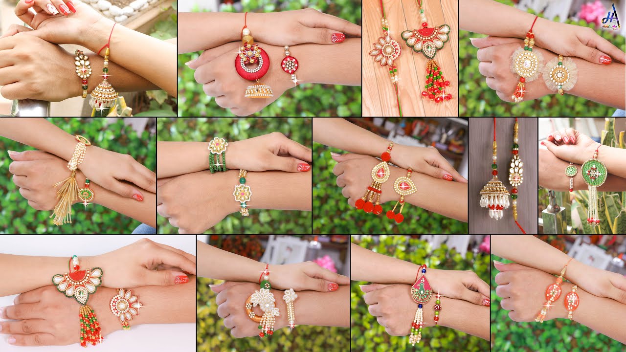 Happiness Giving, Blessing, DIY Bhaiya-Bhabhi Rakhi Making At Home 2021 #CoupleRakhi #RakshaBandhan