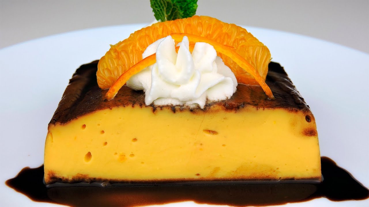 Flan de Naranja (sin horno)