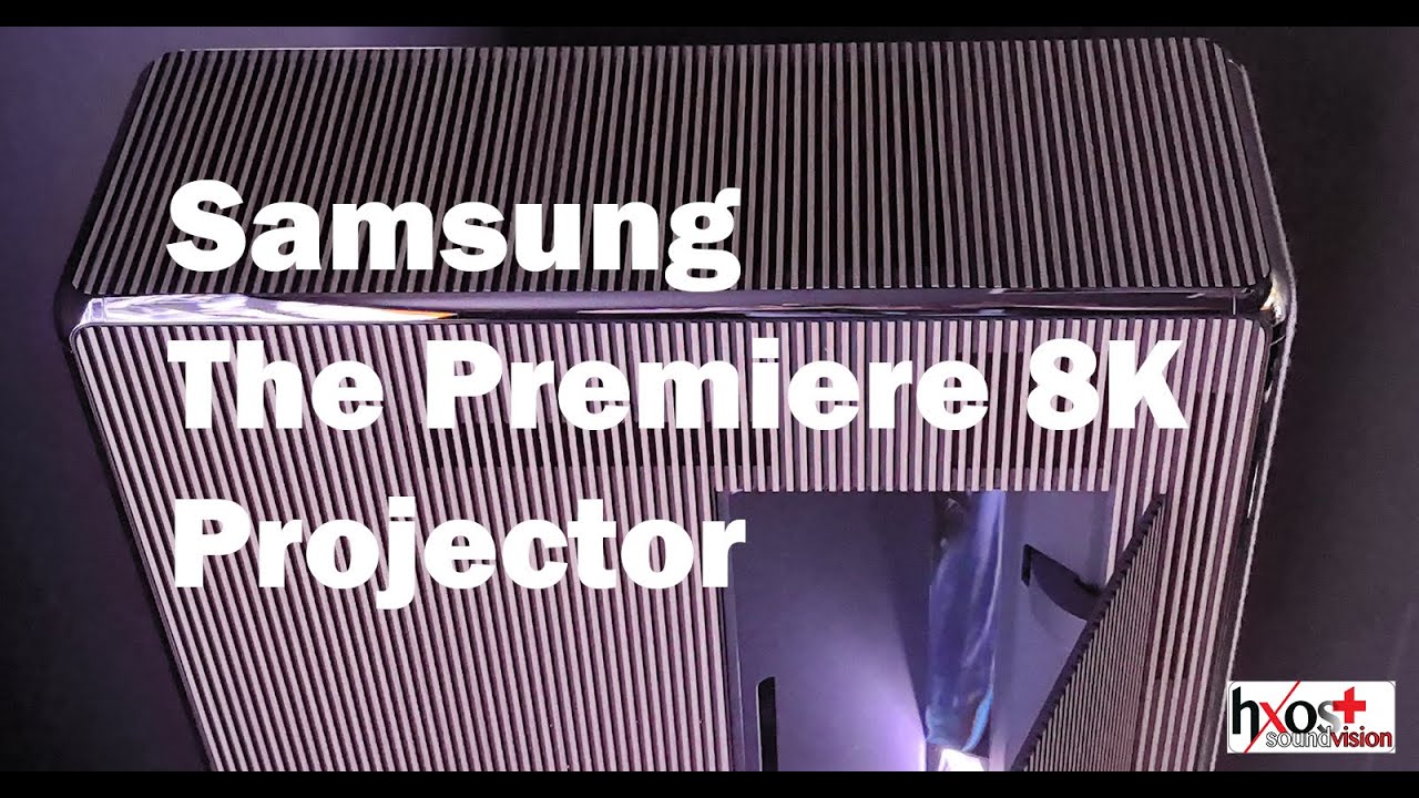 Samsung The Premiere 8K Projector with ultra-short throw lens and 4,500 ISO Lumens of brightness