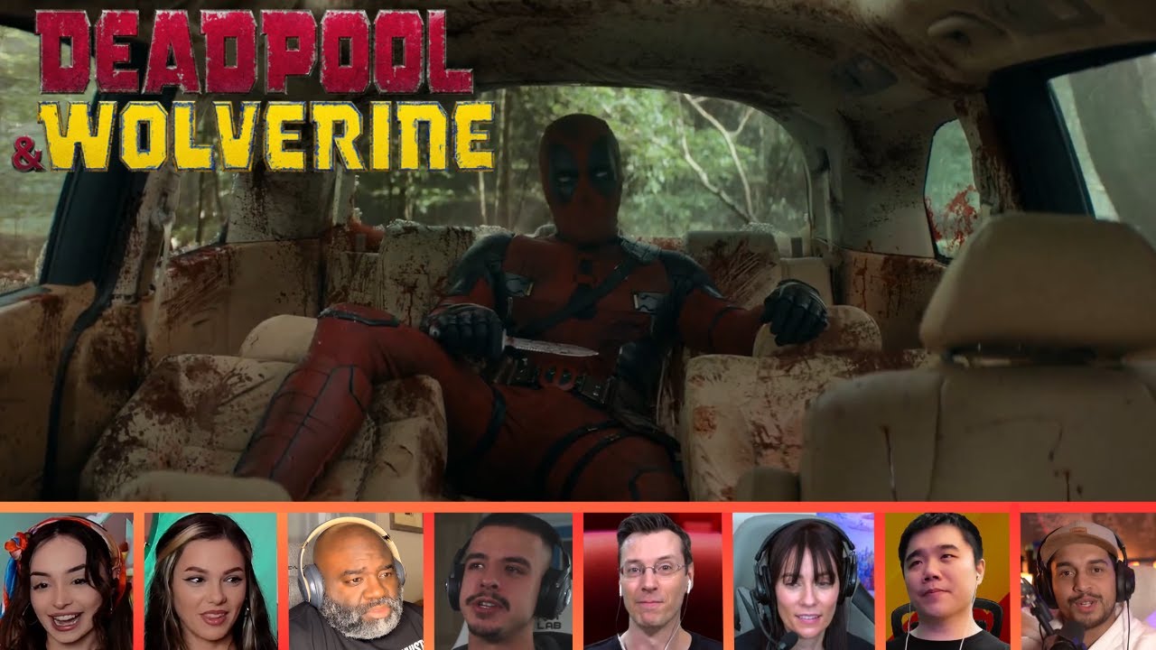 Reactors Reacting to the DEADPOOL AND WOLVERINE FIGHT IN HONDA ODYSSEY | Deadpool & Wolverine (2024)