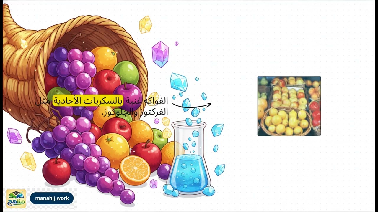 الكربوهيدرات |  كيمياء | ثالث ثانوي | المنهج اليمني