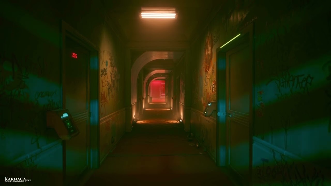 🎵 NOIR ALLEY &ndash; Cyberpunk 2077 Atmosphere 🔊 #whitenoise #ambientsounds