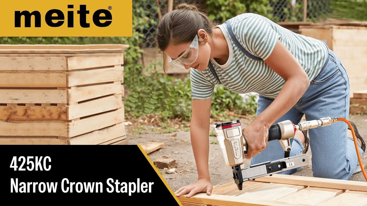425KC Pneumatic Narrow Crown Stapler | Precision & Power for Every Project
