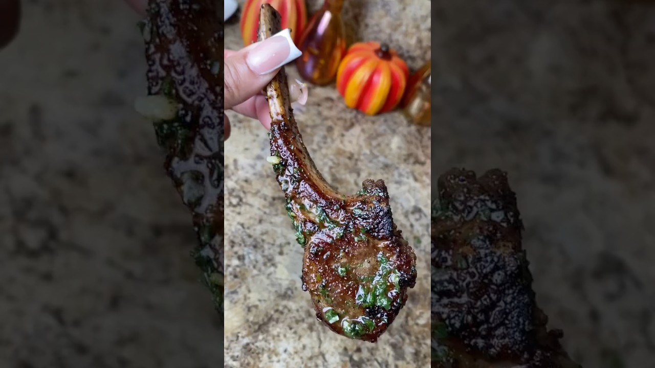 Garlic Butter Lamb Chops For Dinner! #dinnerideas #lambchops #cooking