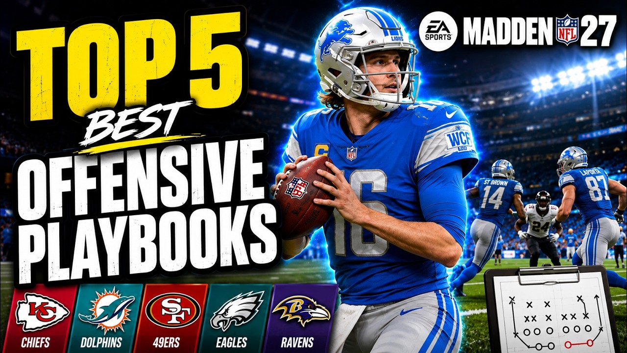 ТОП-5 ЛУЧШИХ атакующих плейбуков в Madden 27!