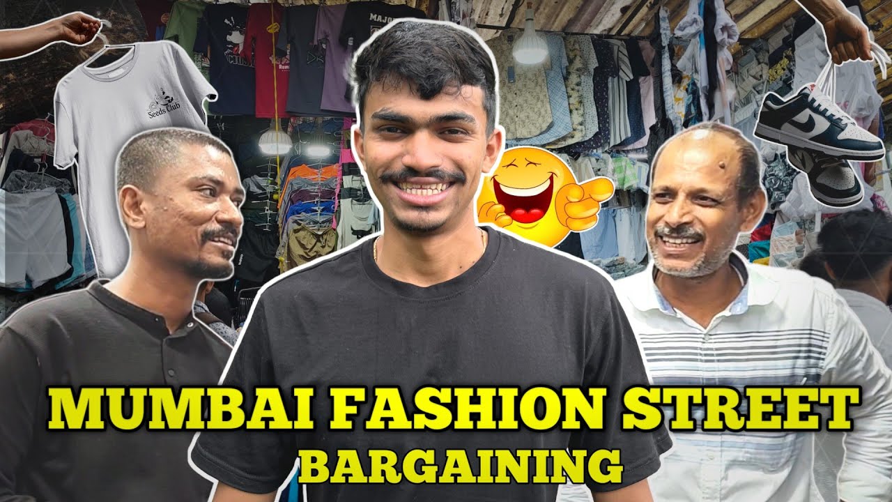 Mumbai Fashion Street Shopping 🛍️ & Funny Bargaining 🤣#mumbai #trending #viral  #fashion #shopping