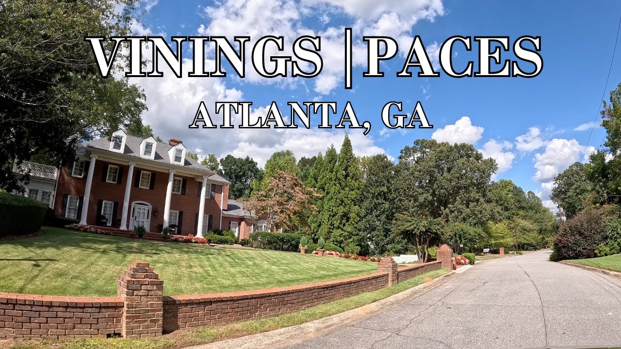 Driving Around Vinings and Paces 4K | Neighborhoods in Atlanta, GA