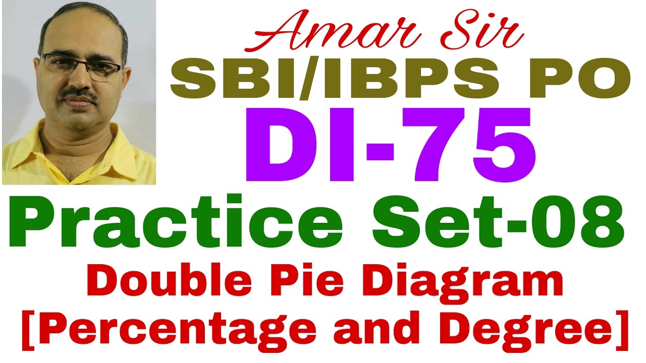 Data Interpretation questions for Bank PO | DI-75 |Practice Set-08 (Double Pie diagram): By Amar Sir