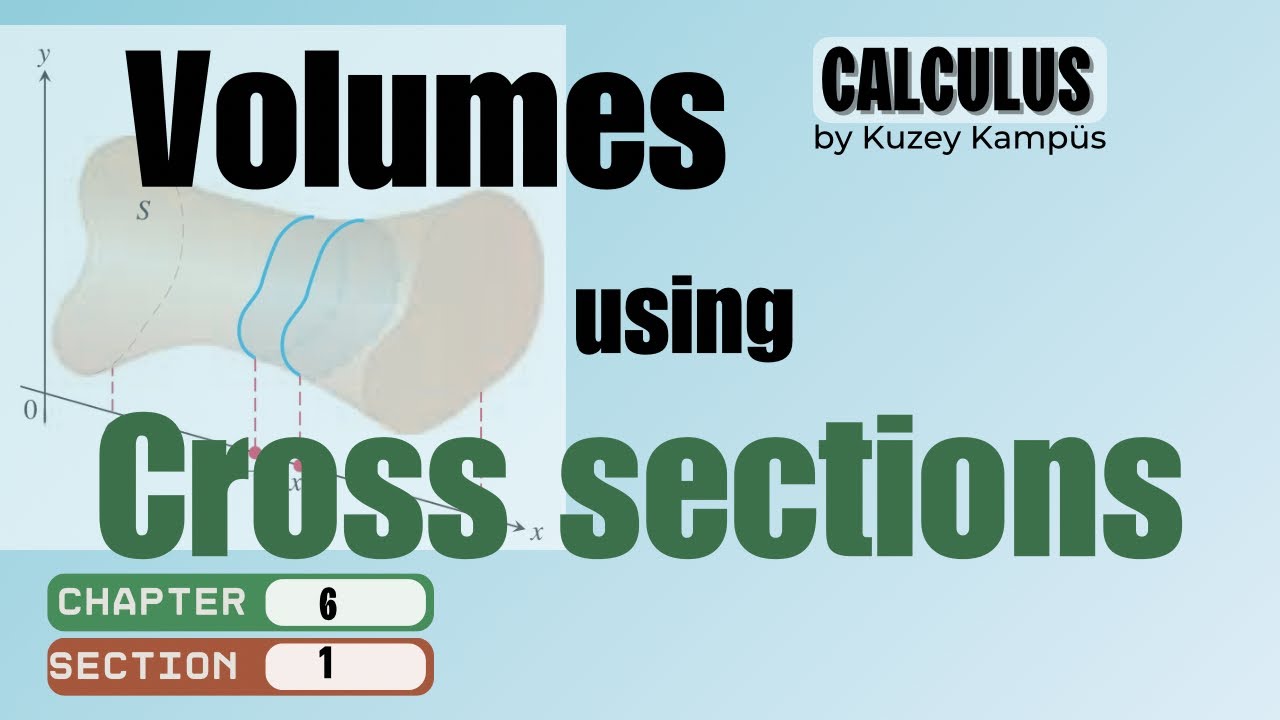 📗 Calculus Konu Anlatımı | Bölüm 6.1 Volumes Using Cross Sections | Ders 1 – Kesitler Yöntemi
