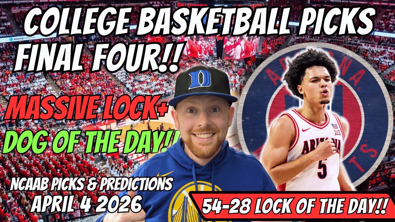 College Basketball Picks Today Saturday 4/4/2026 | Free NCAAB Best Bets, Props, and Predictions