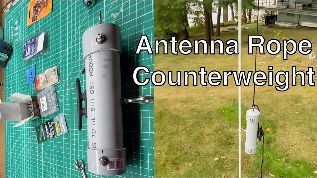 Building a wire antenna counterweight