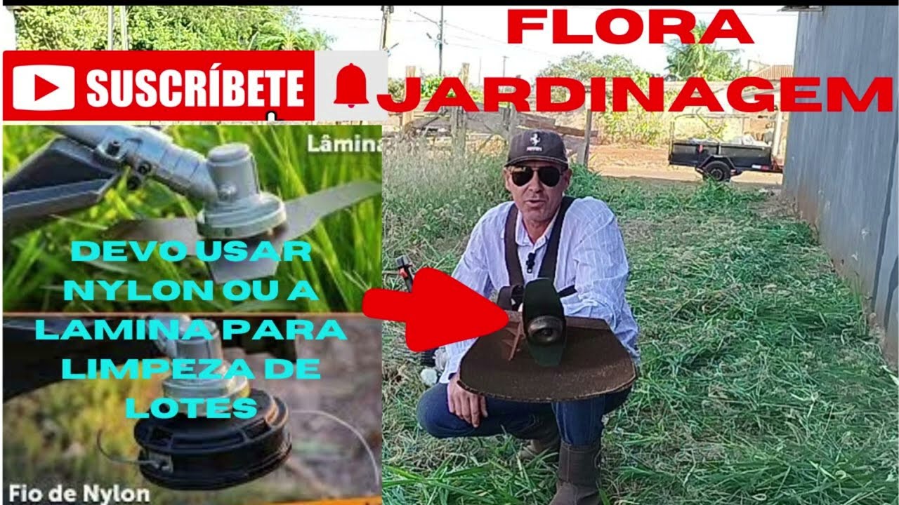 Devo usar a lamina ou o nylon para fazer limpeza de lote, deixei varias dicas no decorrer do video