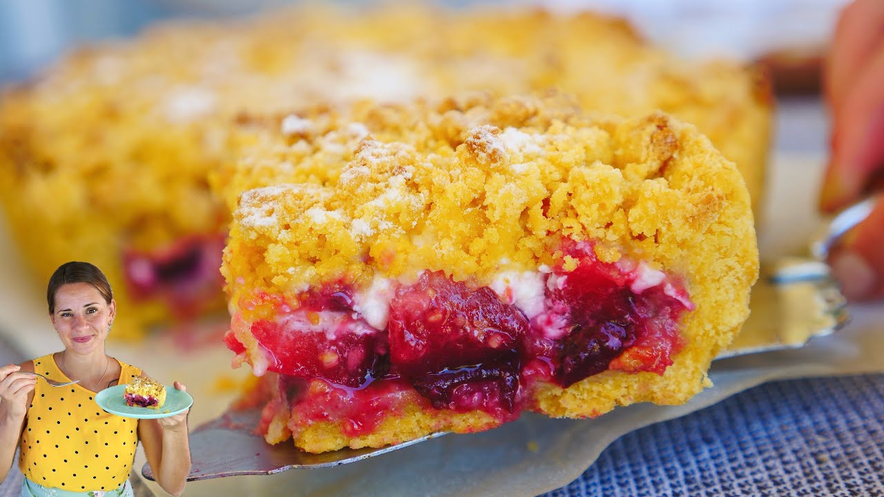 Домашний сливовый пирог 🥧 так легко приготовить
