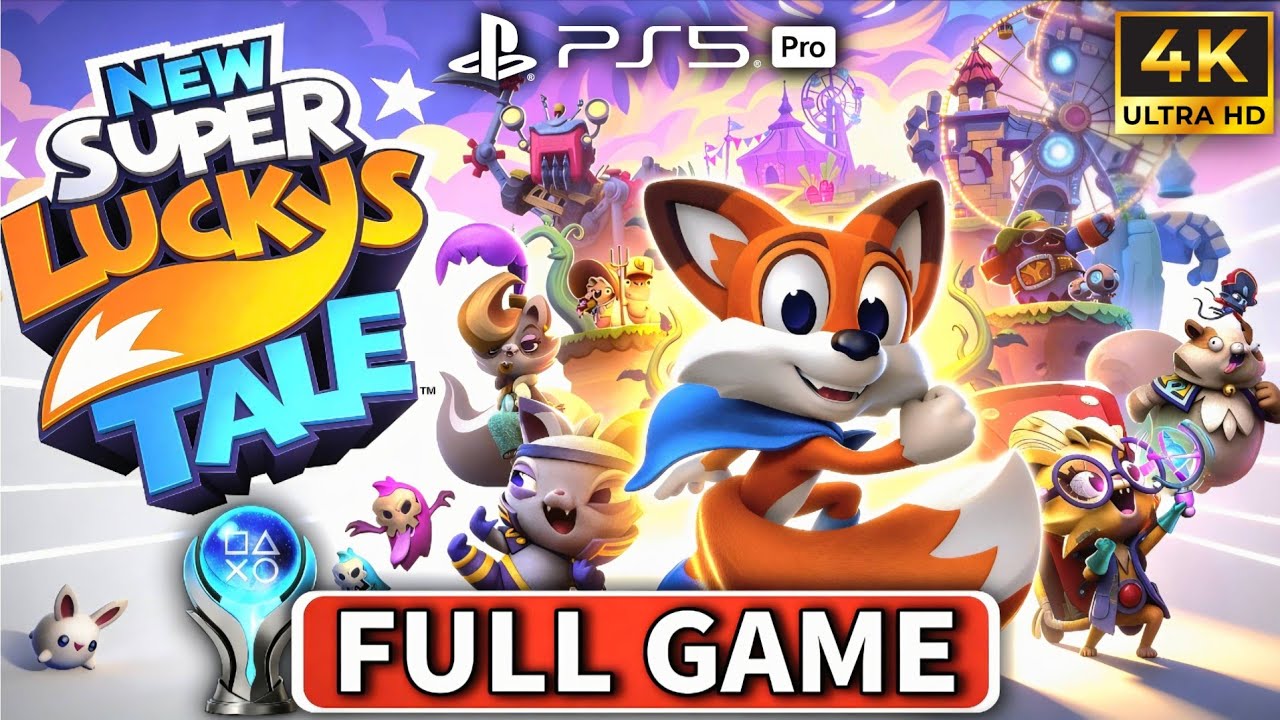 New Super Lucky's Tale Gameplay Walkthrough FULL GAME 100% [PS5 Pro] | PLATINUM GUIDE