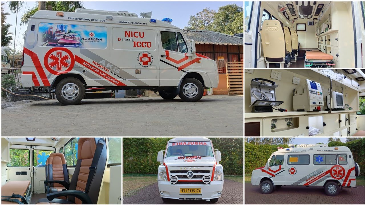 NEW ICU AMBULANCE IN NEW BS6 MODEL FORCE TRAVELLER, FOR AKG HOSPITAL KANNUR....video 44