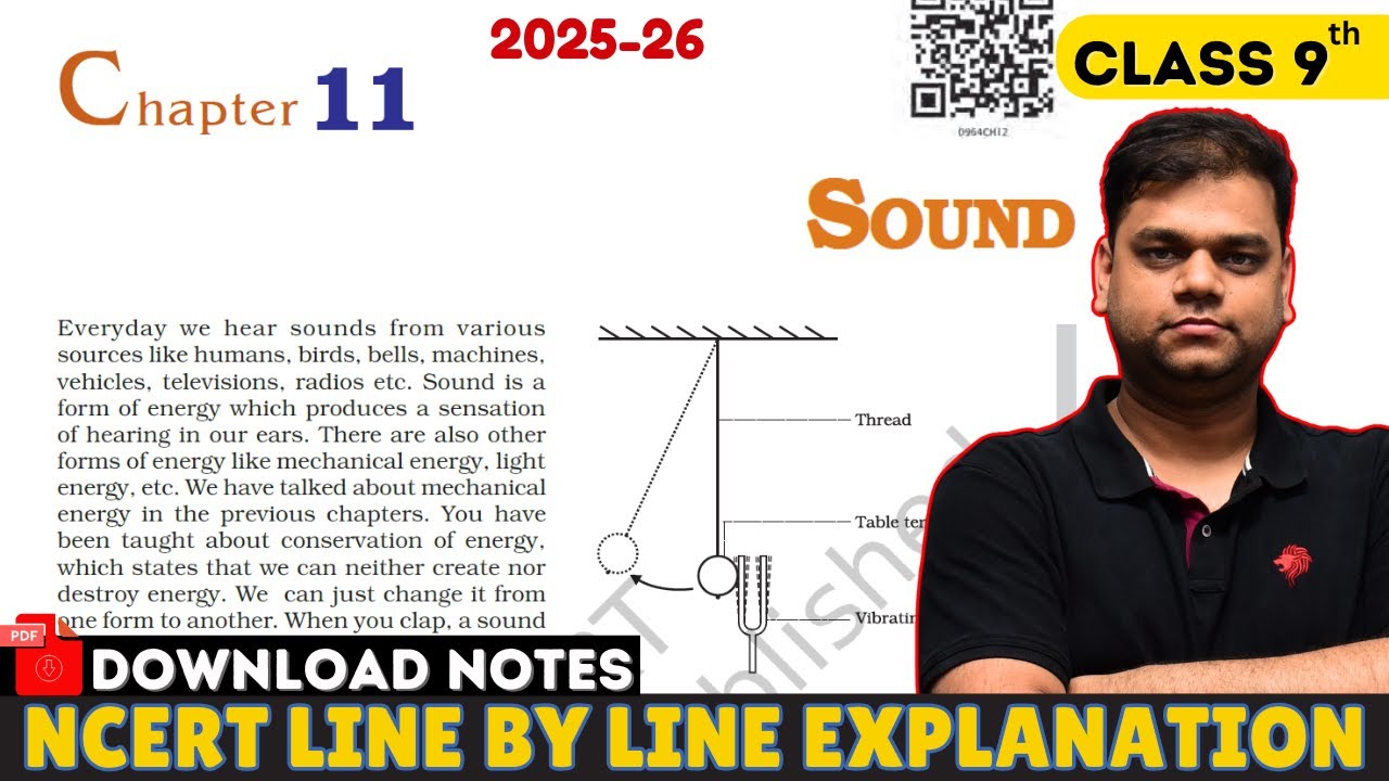 Sound -Class 9 Science chapter 11 | 2025-26 session