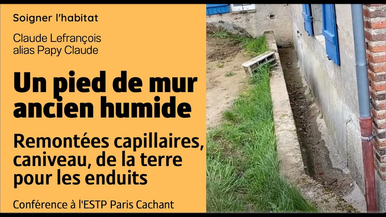 Humidité et remontées capillaires sur un mur extérieur