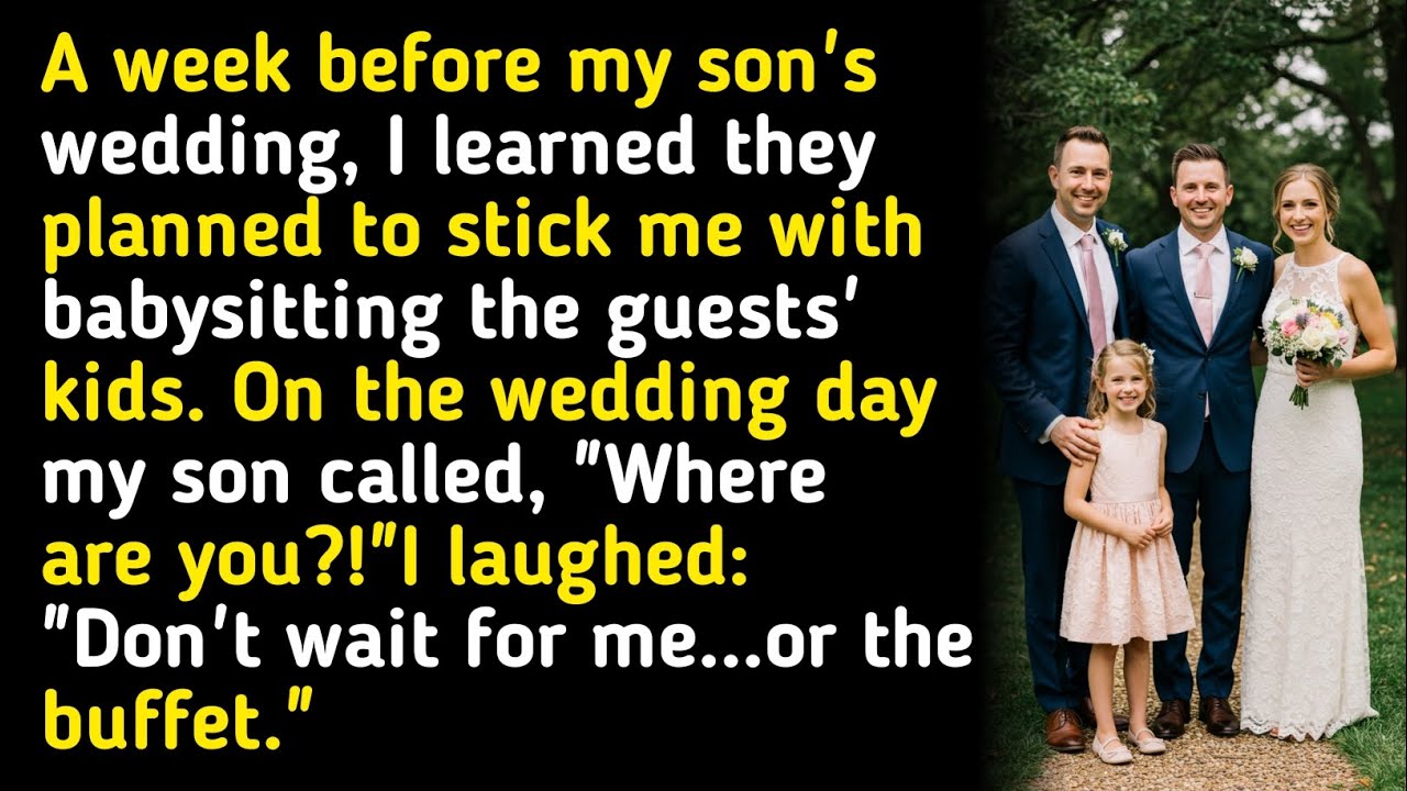 A week before my son's wedding, I learned they planned planned to stick me wit....