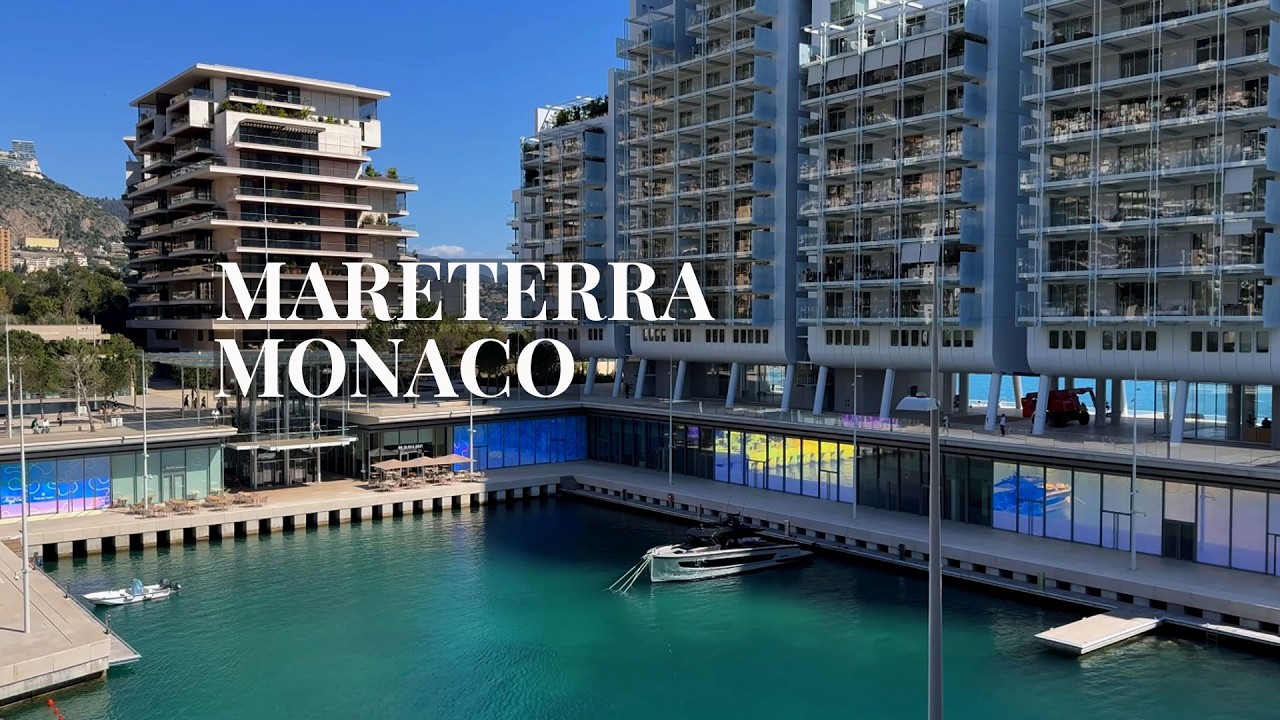 Real Ocean Waves at Mareterra Monaco 🌊 Soft Piano & Mediterranean Sea Sounds for Sleep