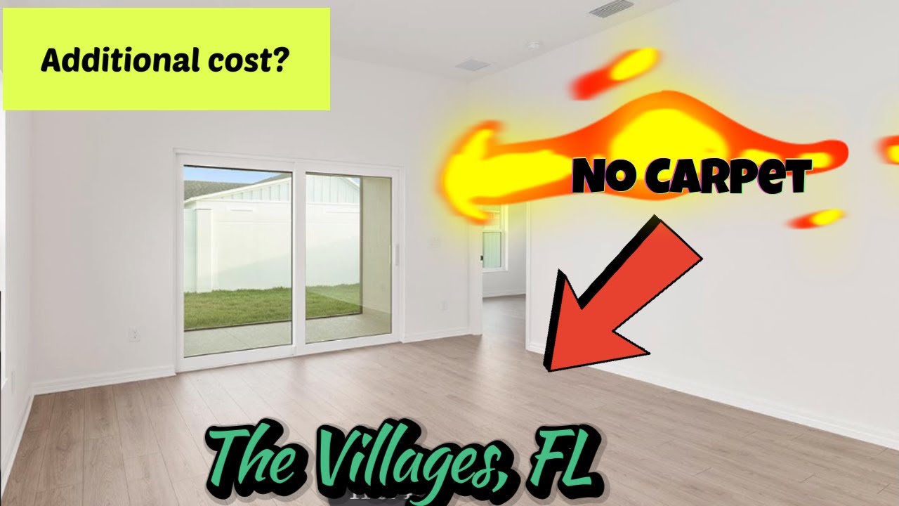 No carpet adder for a new home in The Villages, FL