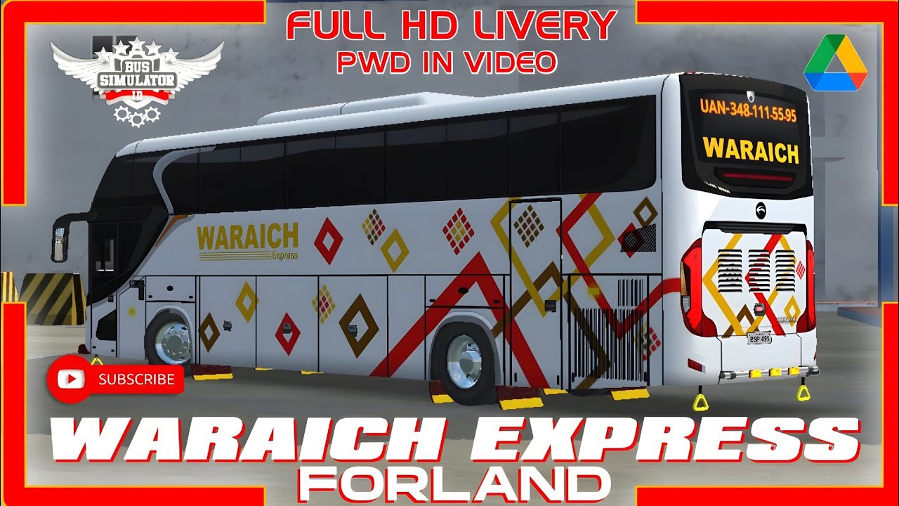 Waraich Forland Bus Livery||Srikandi Shd Livery Bussid||New Waraich Express Livery||Bukhari Creation