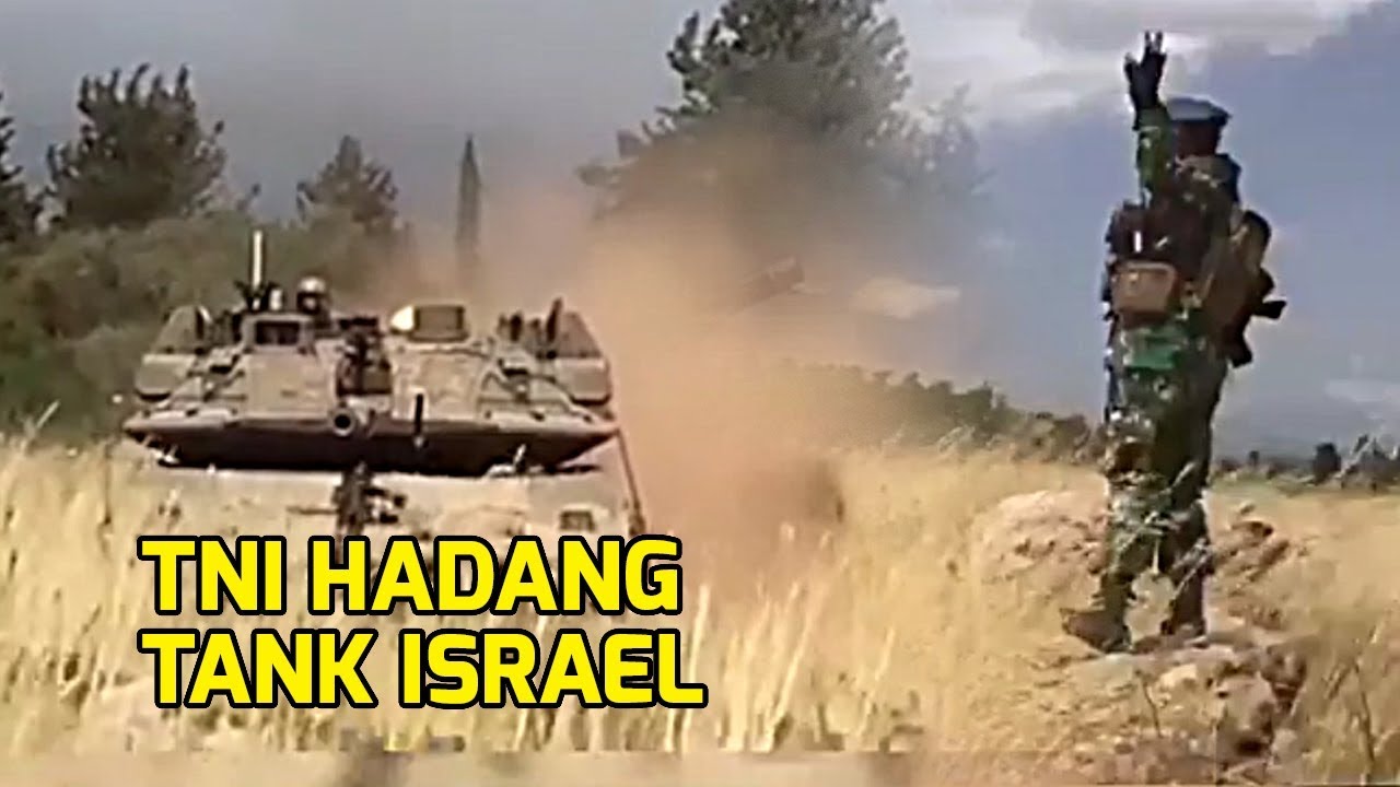 VIRAL Prajurit TNI Hadang Tank Israel di Perbatasan Lebanon