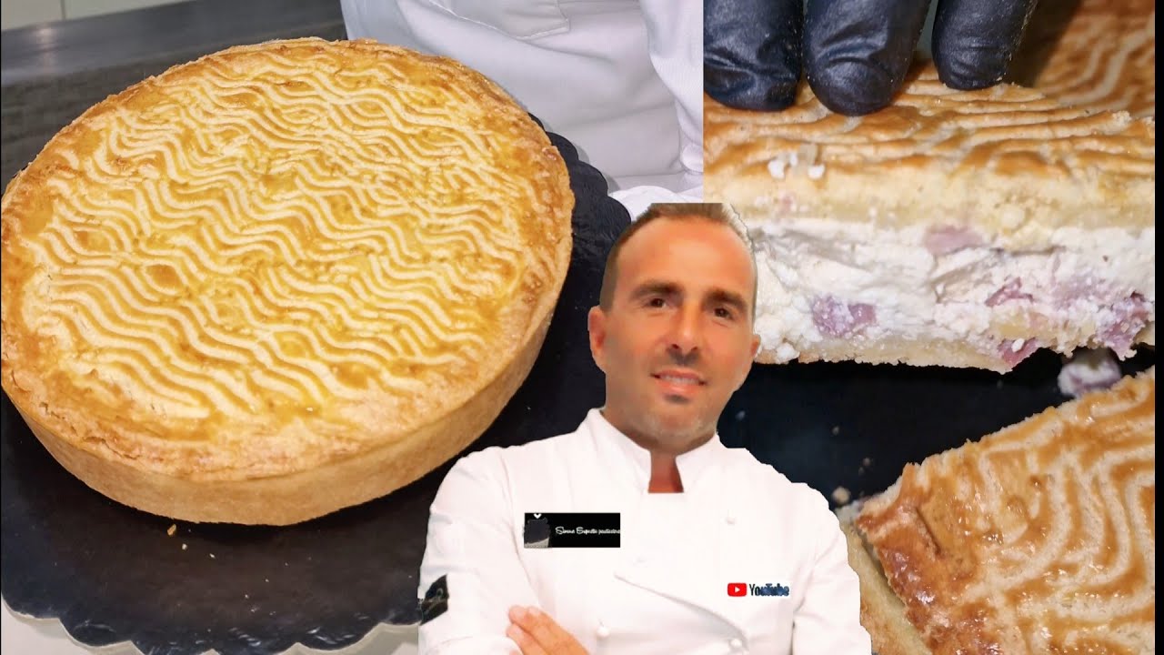 Torta Rustica napoletana fatta in casa.Ricetta spettacolare fatta totalmente a mano