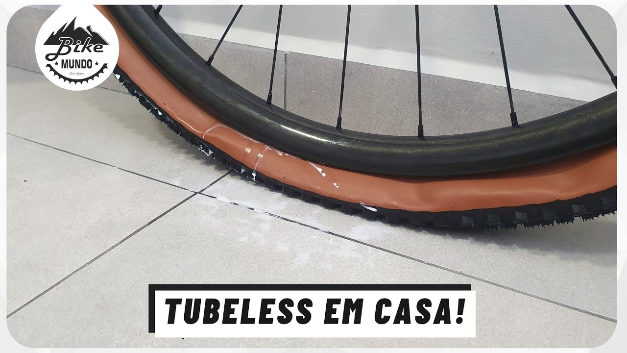 TENTEI FAZER TUBELESS EM CASA! SERÁ QUE DEU CERTO? | BIKE MUNDO