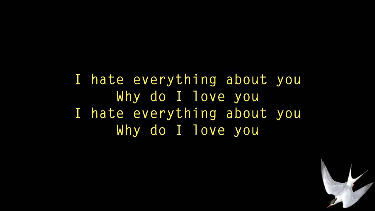 Three Days Grace  - I Hate Everything About You [Lyrics] HD